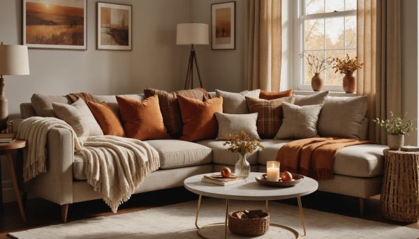 Les coussins et plaids pour réchauffer une ambiance