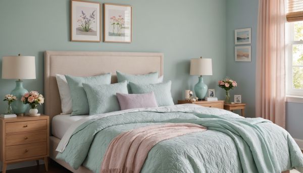 Les teintes pastel pour une chambre apaisante