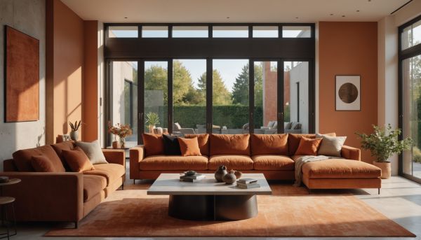 Pourquoi le terracotta réchauffe un salon moderne